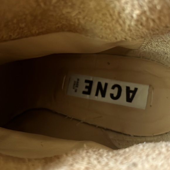 ACNE Studios tan suede ankle western boots - Picture 4 of 8